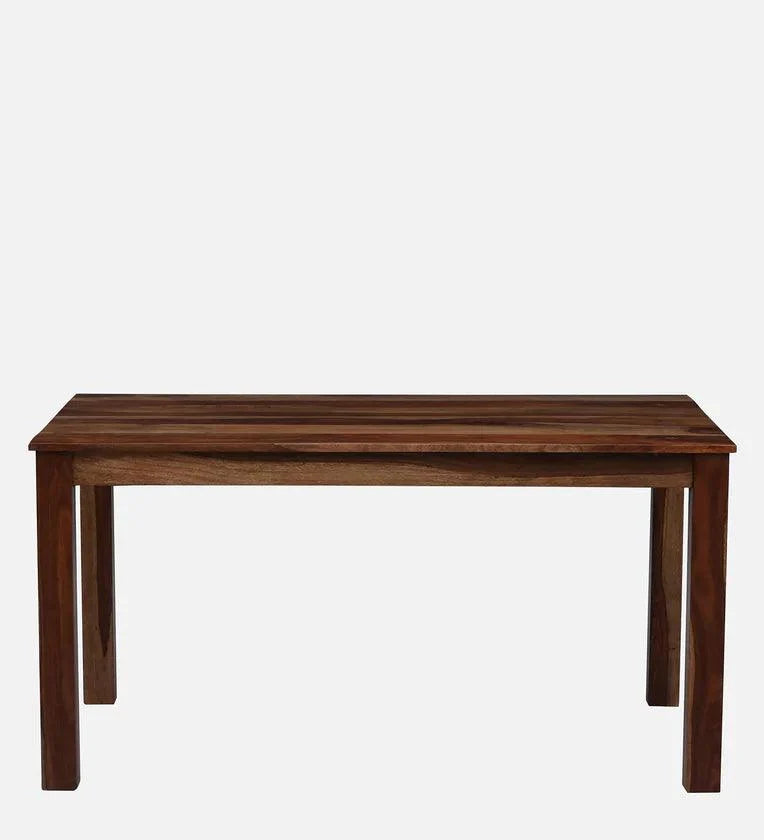 Sheesham Wood 6 Seater Dining Set In Scratch Resistant Rustic Teak Finish