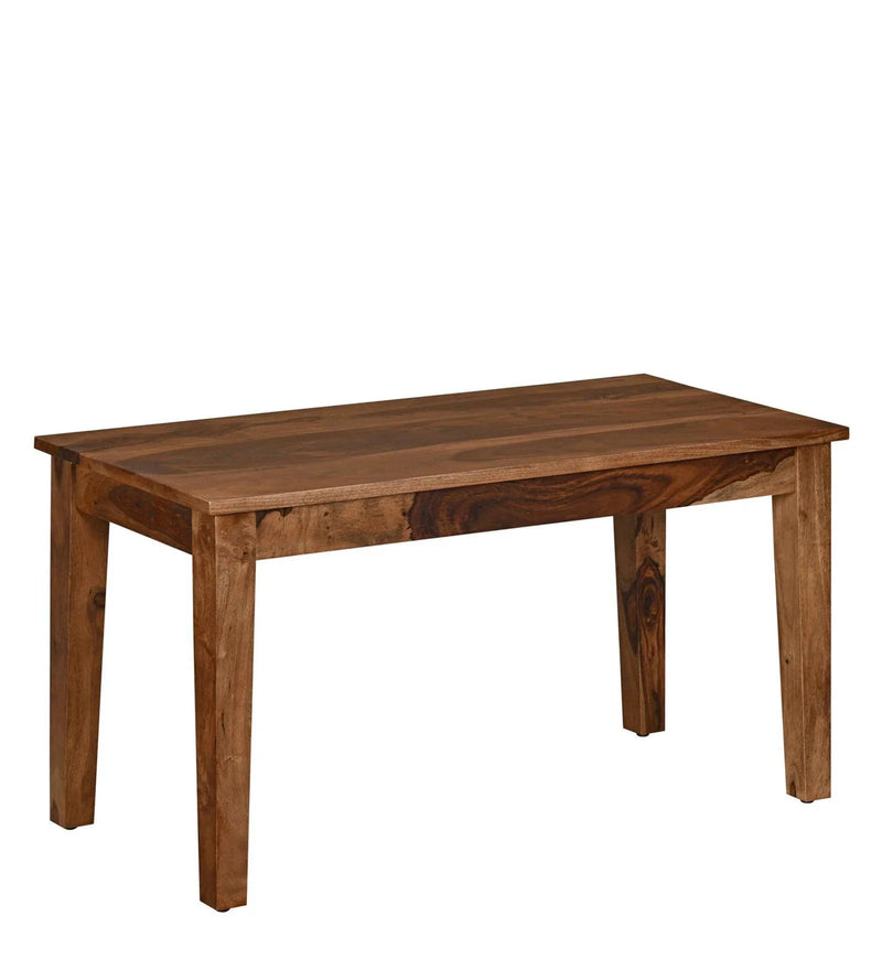 Sheesham Wood 4 Seater Dining Set in Walnut Finish with Bench