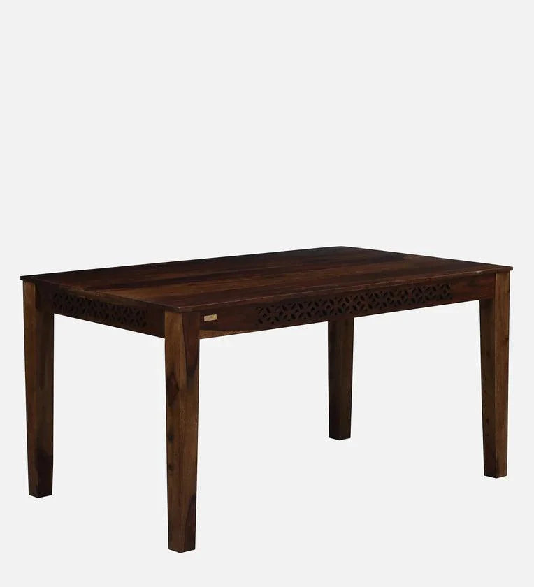 Sheesham Wood 6 Seater Dining Set in Scratch Resistant Provincial Teak Finish With Bench