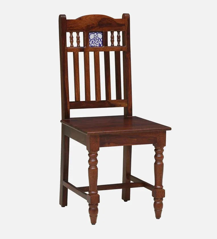 Sheesham Wood 6 Seater Dining Set In Honey Oak Finish