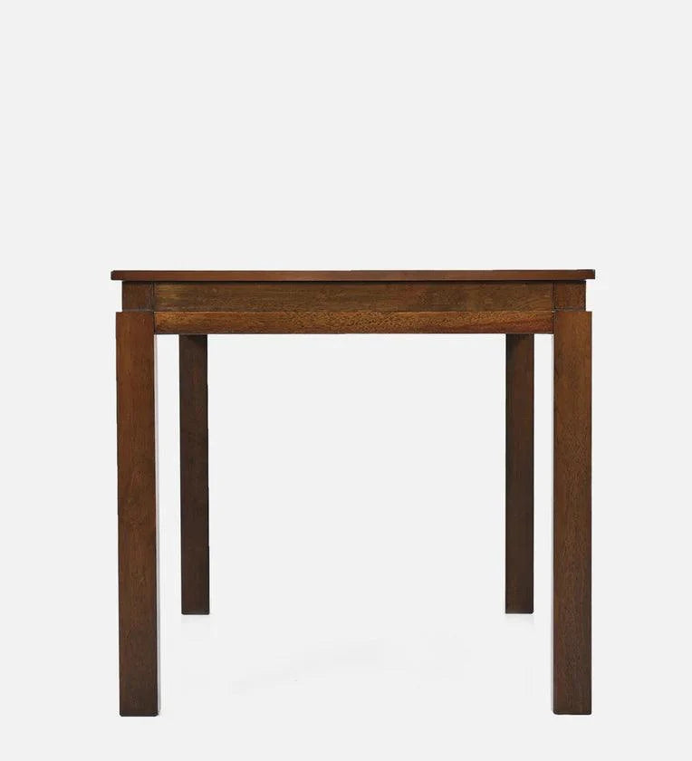 Solid Wood 4 Seater Dining Set in Brown Colour