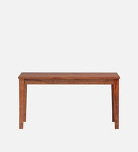 Solid Wood 6 Seater Dining Set In Reddish Walnut Finish