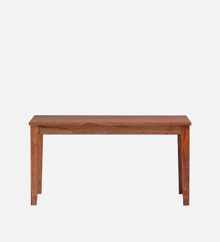 Solid Wood 6 Seater Dining Set In Reddish Walnut Finish