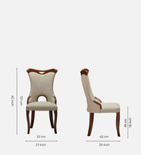 Marble Top 6 Seater Dining Sets In Beige & Brown Colour