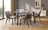 Penang Sintered Top 4 Seater Dining Table Set with Chairs