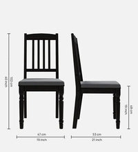 Sheesham Wood 6 Seater Dining Set In Vintage Dark Finish
