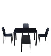 4 Seater Dining Set in Black Colour