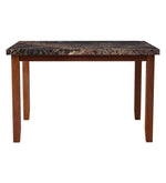 Solidwood 6 Seater Dining Set in Walnut Finish