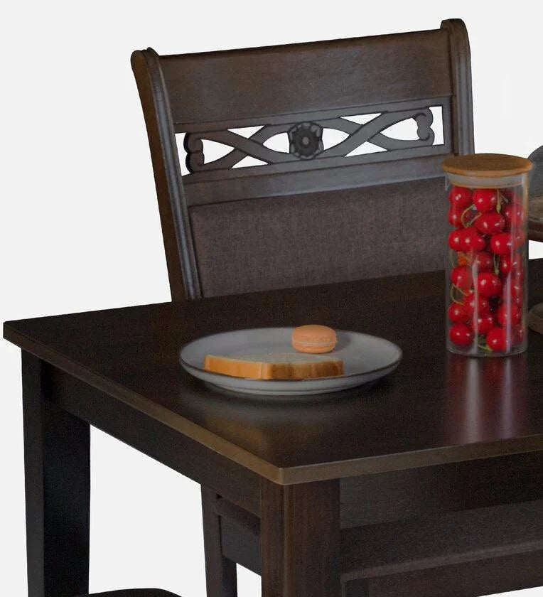 4 Seater Dining Set in Brown Colour