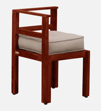 Sheesham Wood 4 Seater Dining Set In Scratch Resistant Honey Oak Finish