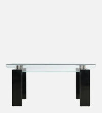 Glass Top 6 Seater Dining Set In Grey Colour