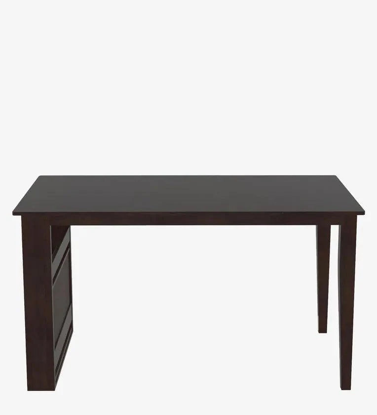 Solid Wood 4 Seater Dining Set In Wenge Finish