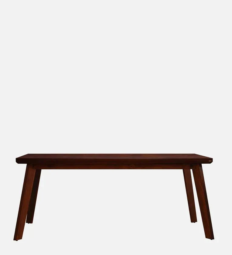 Solid Wood 4 Seater Dining Set in Brown & Blue Finish
