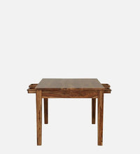 Sheesham Wood 6 Seater Dining Set In Rustic Teak Finish With Drawer