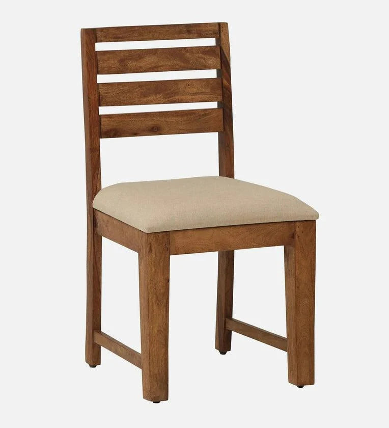 Sheesham Wood 6 Seater Dining Set In Rustic Teak Finish With Drawer