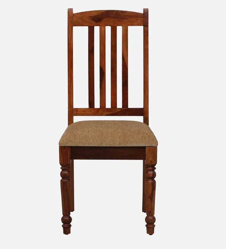 Solid Wood 6 Seater Dining Set in Scratch Resistant Honey Oak Finish