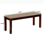 Jiayi Sheesham Wood 6 Seater Dining Table Set with 4 Chair & Becnch for Dining Room