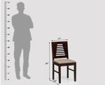 Jiayi Sheesham Wood 6 Seater Dining Table Set with 4 Chair & Becnch for Dining Room