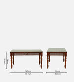 Sheesham Wood 6 Seater Dining Set In Scratch Resistant Honey Oak Finish