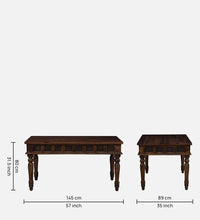 Sheesham Wood 6 Seater Dining Set In Scratch Resistant Provincial Teak Finish