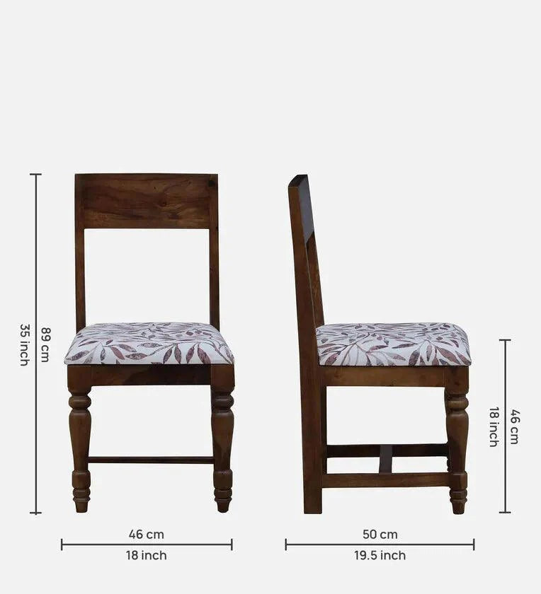 Sheesham Wood 6 Seater Dining Set In Scratch Resistant Provincial Teak Finish