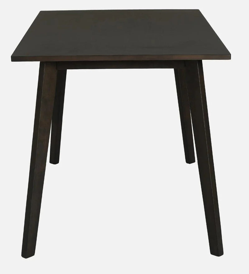 Jin Solid Wood 4 Seater Dining Set in Dark Chestnut & Russet Finish