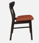 Jin Solid Wood 4 Seater Dining Set in Dark Chestnut & Russet Finish