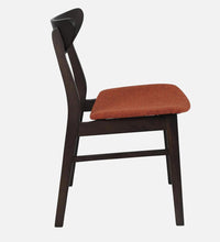 Jin Solid Wood 4 Seater Dining Set in Dark Chestnut & Russet Finish