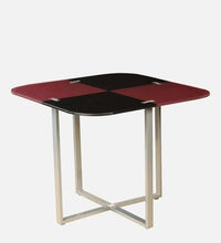 Neon Metal 4 Seater Dining Set in Black& Purple Finish