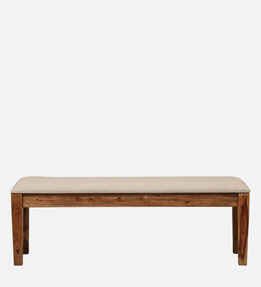 Kentan Sheesham Wood 6 Seater Dining Set In Rustic Teak With Bench