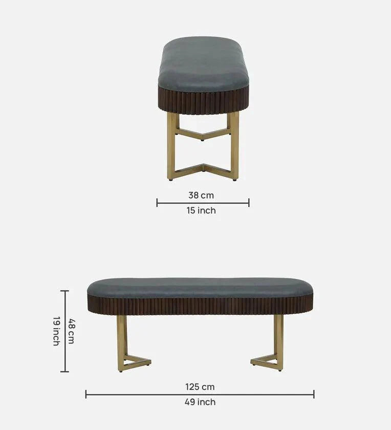 Metal 6 Seater Dining Set In Brass Electroplating Finish With White Porcelain Top