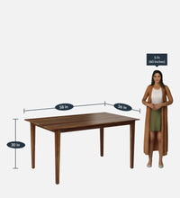 Sheesham Wood 6 Seater Dining Set In Provincial Teak Finish