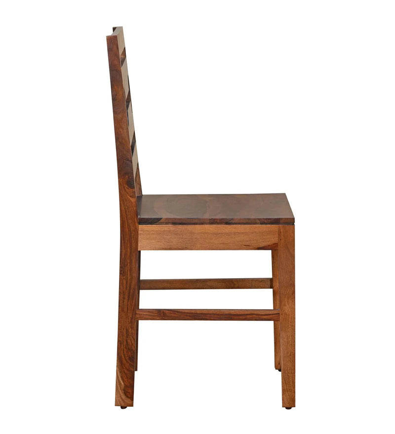 Sheesham Wood 4 Seater Dining Set in Walnut Finish with Bench