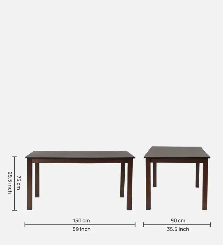 6 Seater Dining Set in Cherry Finish with Bench
