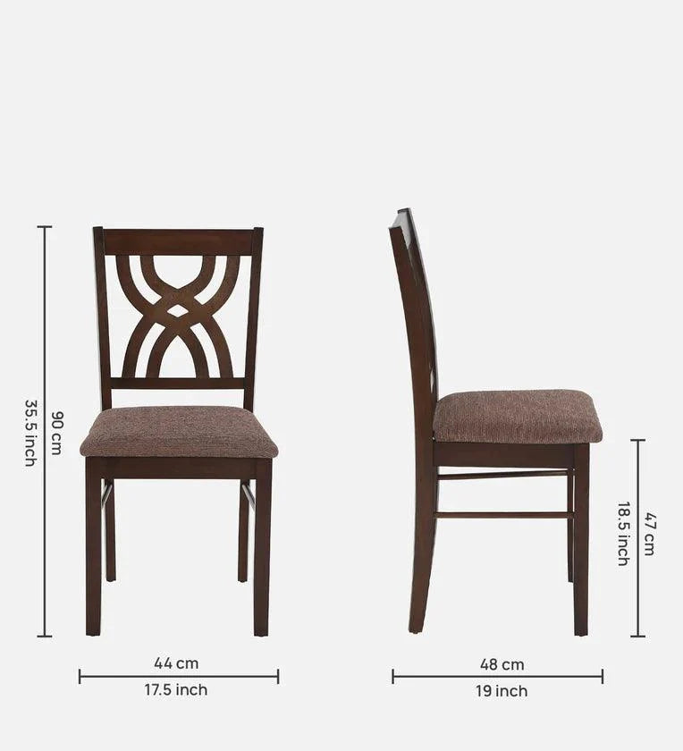 6 Seater Dining Set in Cherry Finish with Bench