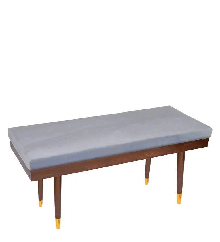 Marble Top 6 Seater Dining Set in Teak Wood with Bench