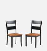 6 Seater Dining Set in Cherry & Walnut Finish