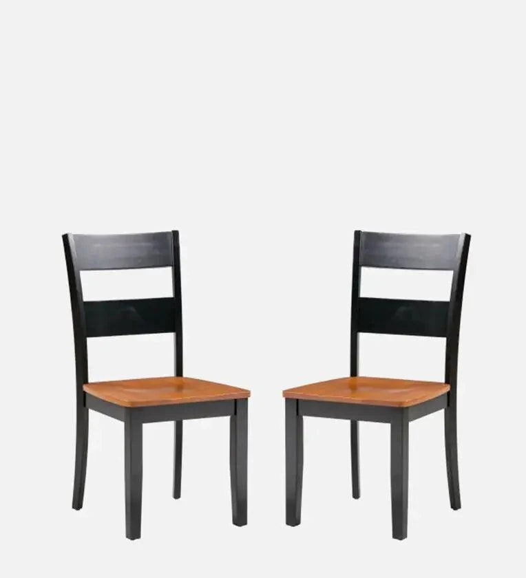 6 Seater Dining Set in Cherry & Walnut Finish