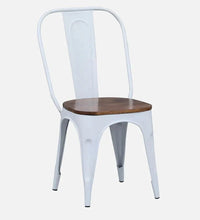 Metal 6 Seater Dining Set In Scratch Resistant White Colour With Bench