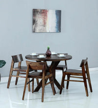 Sheesham Wood 4 Seater Dining Set In Scratch Resistant Provincial Teak Finish