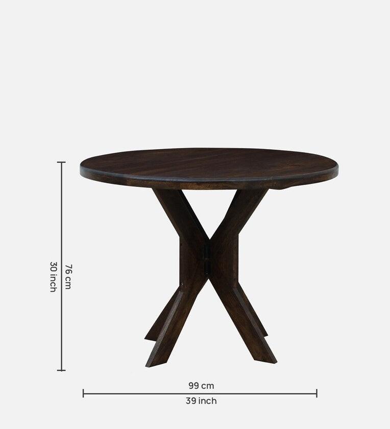 Sheesham Wood 4 Seater Dining Set In Scratch Resistant Provincial Teak Finish