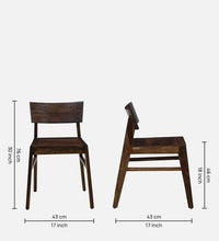 Sheesham Wood 4 Seater Dining Set In Scratch Resistant Provincial Teak Finish