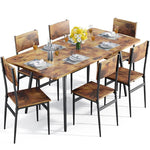 6 seater Versatile Extendable Dining Set: Space-Saving Design for Stylish Gatherings