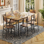 6 seater Versatile Extendable Dining Set: Space-Saving Design for Stylish Gatherings