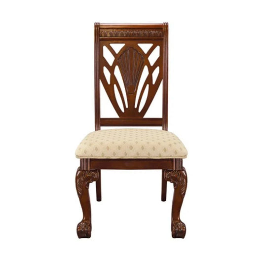 6 seater Cherry-Finish Dining Set: Durability Meets Timeless Style