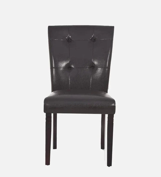Marble 6 Seater Dining Set in Black Colour