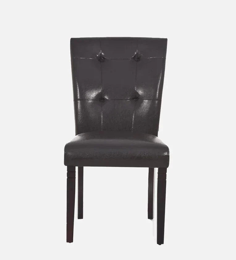 Marble 6 Seater Dining Set in Black Colour