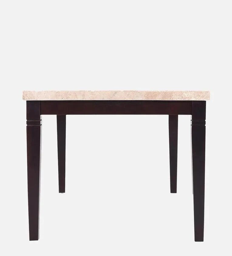 Marble 6 Seater Dining Set in Black Colour