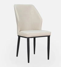Marble 6 Seater Dining Set in White & Black Colour