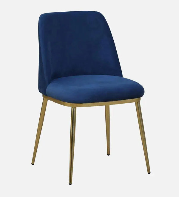 6 Seater Dining Set With Porcelain Top & Golden Base
